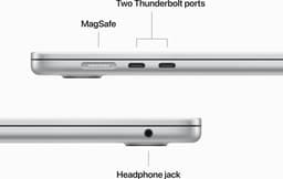 Apple Macbook Air (2023) MQKR3N/A - 15 inch - M2 - 256 GB - Zilver — thumbnail 4