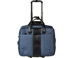 Dermata Business Laptop Trolley Canvas 3497CV Blauw