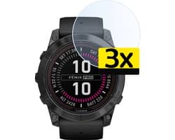 Screenprotector - 3 Stuks - Geschikt voor Garmin Fenix 7 Pro - Sterk & Shockproof - Tempered Glass - Beschermglas Screen Cover - Gehard Glas - Bescherm Protector voor Smartwatch