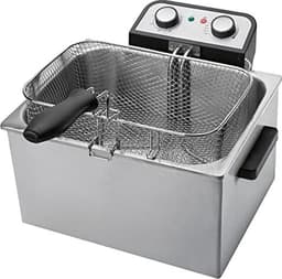 Dubbele Friteuse met 5 Liter Capaciteit en 3 Frituurmanden — thumbnail 3