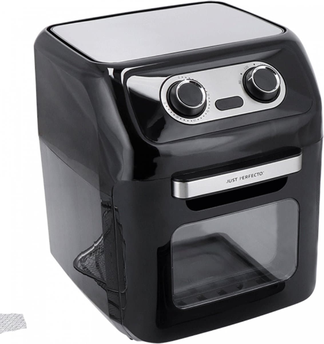 Just Perfecto 12-in-1 Airfryer Oven XXL 12l - 1800W - Inclusief 7 Accessoires - RVS - Heteluchtfriteuse Oven - 12 Programmas - Braden, Grillen, Bakken, Roosteren én Frituren En Meer - Ideaal Kerst En Nieuwjaar geschenk! — afbeelding 1