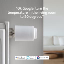 Hombli Slimme Radiatorknop - Thermostaatkraan- Thermostatisch - Starterspakket incl. Bluetooth/WiFi Hub - Verbruiksmeter - Incl. Koppelstukken — thumbnail 2
