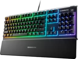 SteelSeries Apex 3 - RGB - Membraan Gaming Toetsenbord - Qwerty - Zwart — thumbnail 1