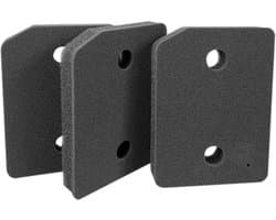 3stuks - Filter spons foam van condensor wasdroger alternatief geschikt voor droger Miele - 210 x 155 x 30 mm