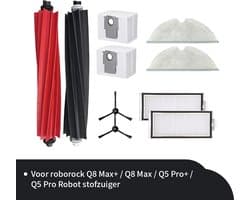 Replacements vervangingsset geschikt voor de Roborock Q8 Max / Q8 Max + / Q5 Pro + / Q5 Pro - 10-delig