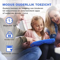 VELTRR® Kindertablet Vanaf 3 Jaar - Tablet Kinderen - Kinderspeelgoed - Blauw — thumbnail 3