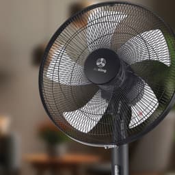 AirKing 3-in-1 Statiefventilator met afstandsbediening – Energie Zuinige Ventilator Staand met 3 Snelheidsstanden - Koelventilator met Timer en Nachtstand voor Optimale Verkoeling - Zwart — thumbnail 5