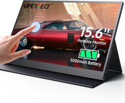 UPERFECT Portable Monitor E06 15,6" Draagbare Monitor Touchscreen | Ingebouwde Batterij | Full HD Spiegelend IPS draagbaar scherm| 10-Punts Aanraking | USB-C PD — thumbnail 1