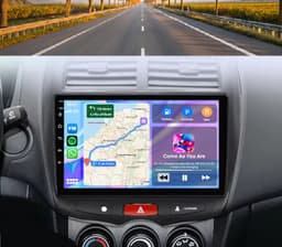 Autoradio 4/64GB met Carplay en Android auto | Geschikt voor Mitsubishi ASX 1 2009-2016 | Radio scherm met Navigatie | 2009 2010 2011 2012 2013 2014 2015 2016 — thumbnail 1