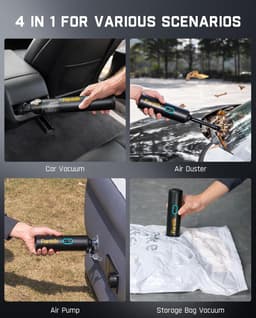 Fanttik Slim V8 Apex Autostofzuiger - 19000Pa, 4-in-1 Multifunctioneel, Draagbaar & Krachtig, Ideaal voor Auto, Thuis & Buiten — thumbnail 2