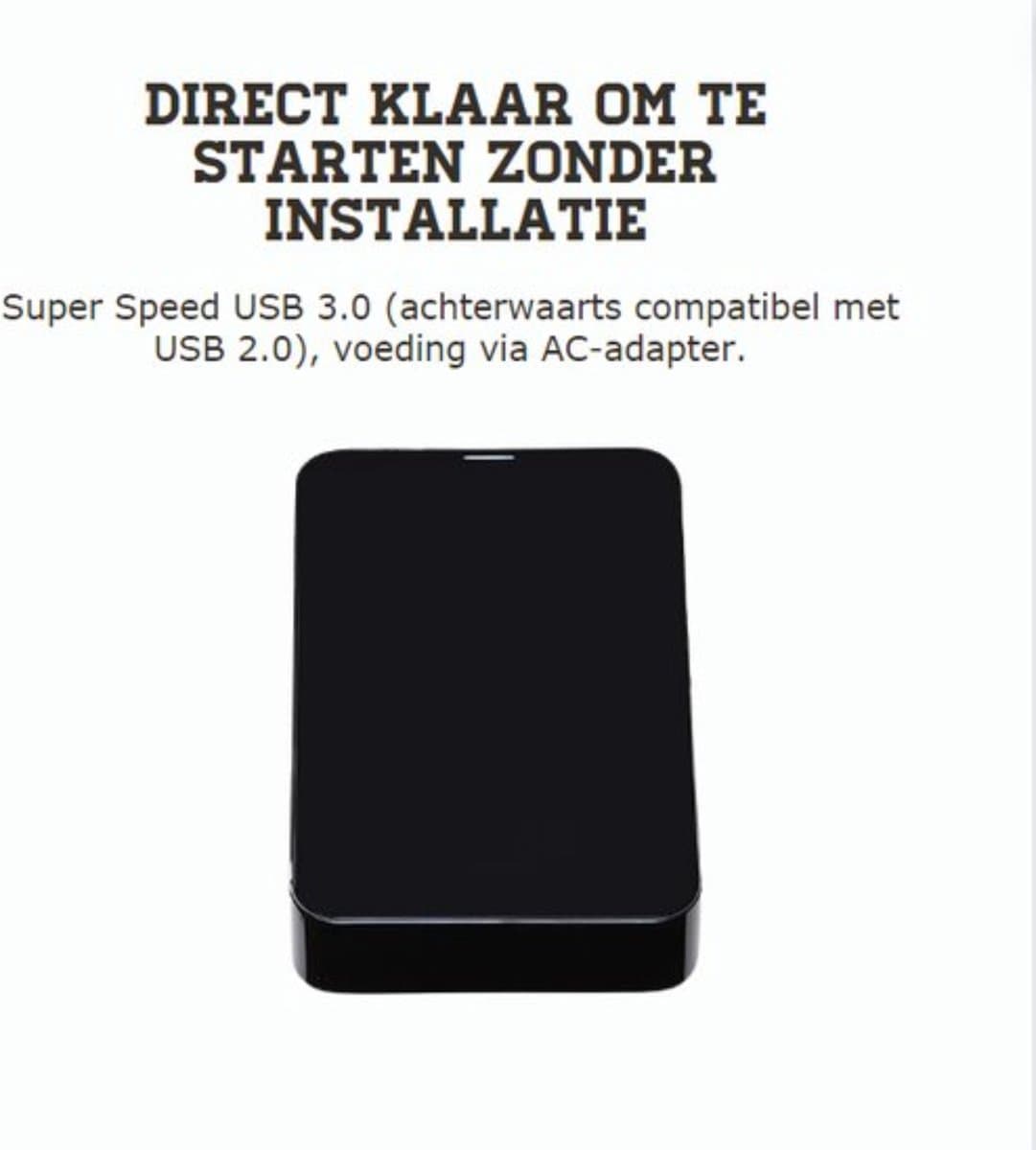 Externe Harde Schijf - 3TB - Met LED Display - USB 3.0 - Geschikt Voor PS5/PS4/PC — afbeelding 1