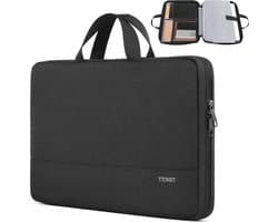 Ytonet 15.6-Inch Laptop Sleeve Case - Waterbestendig - Stijlvol en Duurzame Bescherming - Laptoptas - Macbook Air/Pro - Extra Zacht Binnenlaag - Tablet Hoes - Heren - Dames - Studenten - Zwart