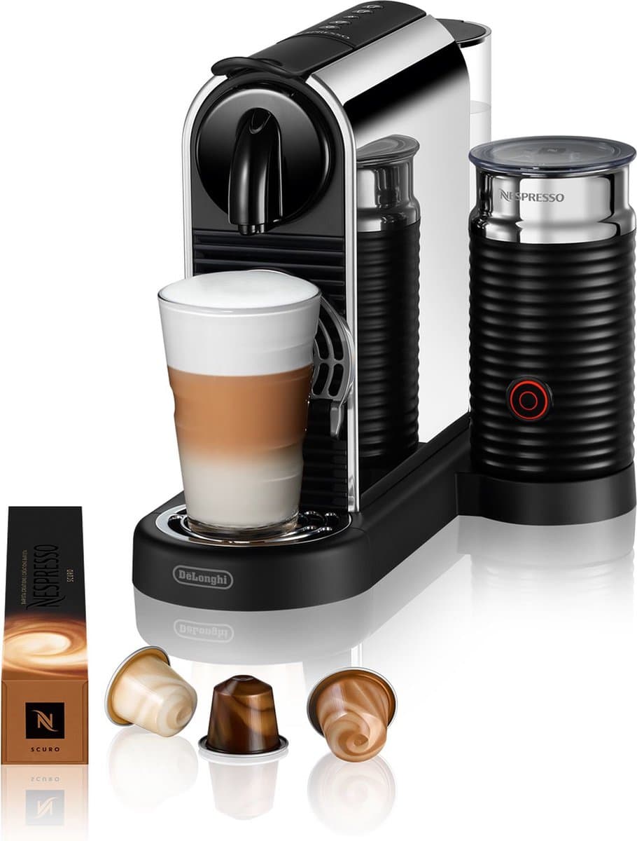 De'Longhi Nespresso CitiZ Platinum & Milk EN330.M - Koffiecupmachine - Met melkopschuimer - Stainless Steel — afbeelding 1