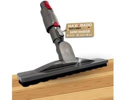 Maxorado Parketmondstuk geschikt voor Dyson – Quick Release – Vervangingsborstel voor V10 Slim & V12 Slim – Professioneel mondstuk voor harde vloeren zoals laminaat, parket & tegels – Wendbaar dubbel scharnier – Krasvrije reiniging