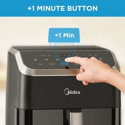 DeXem - Heteluchtfriteuse 7L - airfryer - airfryer oven - heteluchtoven - Midea Heteluchtfriteuse - Heatxpress-Technologie - 90% Minder Olie - Energie En Tijdbesparing Met 7 Pre sets, — thumbnail 4