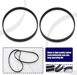 2 stuks Grasmaaier Aandrijfriemen FLY056/FL267 Compatibel met Flymo Easi Glide 300V 330 330XV 330XV Poly V Grasmaaiers Rubber Gesloten Loop Distributieriem 4PJ488 — thumbnail 5
