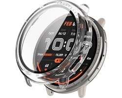 Strap-it Hard case hoesje met screenprotector - geschikt voor de Amazfit Active 2 (transparant)