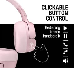 Fresh ‘n Rebel Code Fuse – Draadloze on-ear koptelefoon - Bluetooth - 30 uur Speeltijd - Pastel Pink — thumbnail 2