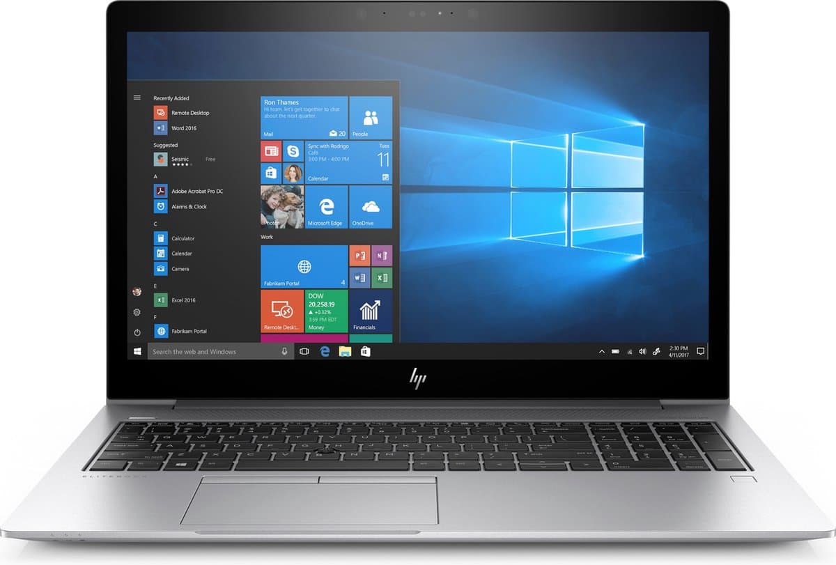 HP EliteBook 850 G5 39.6 cm (15.6") Notebook - 1920 x 1080 - Core i5 i5-8250U - 8 GB RAM - 256 GB SSD - Windows 10 Pro 64-bit - Intel UHD Graphics 620 - In-plane Switching (IP... — afbeelding 1