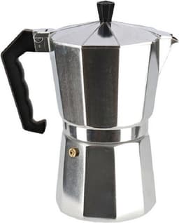 Zilveren percolator voor 3 kopjes koffie 14,5 cm - 150 ml - Koffiezetapparaat - Koffiemaker — thumbnail 1