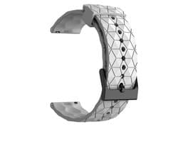 20mm Wit Sportief Siliconen Horlogeband universeel - Band aanzet 20 mm - Horlogebandje Voor een Analoog of smartwatch Horloge