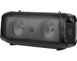 Krüger & Matz Draadloze Draagbare Bluetooth DJ Party Speaker - RGB Verlichting - Inclusief Draadloze Microfoon - Geluidseffecten - Koppelbaar - Boombox - 30W - Zwart