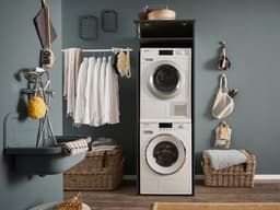 Interiax WASHWALL 'Mary' Wasmachine Ombouwkast Antraciet - Ombouw Meubel voor Droogkast - Met opbergkast - 200x67.5x67.5 cm — thumbnail 4