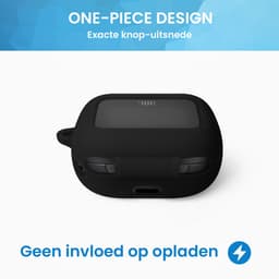 YONO Soft Case geschikt voor JBL Live Beam 3 / Buds 3 / Flex 3 - Siliconen Hoesje - Zwart — thumbnail 4