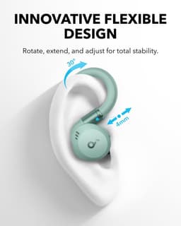 soundcore Sport X20 by Anker, True-Wireless Workout Earbuds, Rotatable and Extendable Ear Hooks, Noise Cancelling, Deep Bass, IP68 Waterproof, Sweatproof, Dustproof, 48H Play, Sport Earbuds for Gym — thumbnail 13