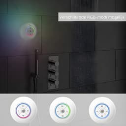 Douchespeaker - Douche Radio met Bluetooth - Waterdichte Speaker - Ingebouwde Microfoon - Met Zuignap - Wit - Oplaadbaar — thumbnail 5