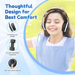 Bluetooth Kinderhoofdtelefoon voor Kinderen - Opvouwbaar, Ergonomisch Ontwerp met 40 Uur Speeltijd en Volume Beperking — thumbnail 5
