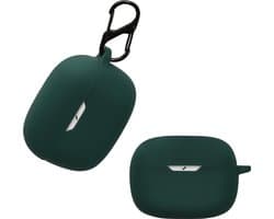kwmobile Hoes geschikt voor JBL Wave Beam / Beam 2 / Wave 200TWS - Siliconen cover voor oordopjes in donkergroen