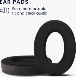 kwmobile 2x oorkussens voor koptelefoon - geschikt voor Sennheiser HD 559 / HD 569 / HD599 / HD599 SE - Earpads voor oortelefoon - In zwart — thumbnail 4
