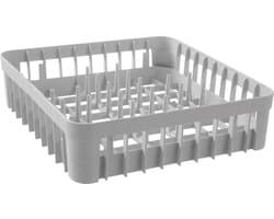 HENDI Vaatwaskorf voor glazen – 20 steunpinnen – 400x400x110 mm – optimale waterstroming