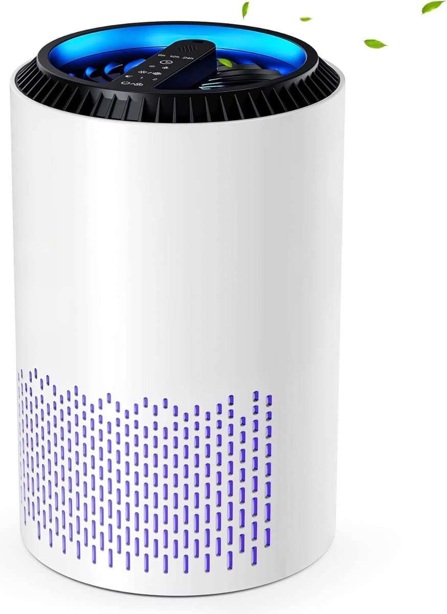 Conopu® - Luchtreiniger - Aroma Diffuser - HEPA-filter - getest op fijnstof, huisstofmijt, hooikoorts en allergie - verwijdert 99,97% bacterien - timer functie — afbeelding 1