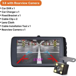 Camera - Dashcam - Met geheugenkaart 32G - Met achteruitrij camera - Zwart — thumbnail 1