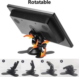 Draagbare 10,1 inch LCD-monitor voor Computer en Bewaking met Meerdere Ingangen — thumbnail 5