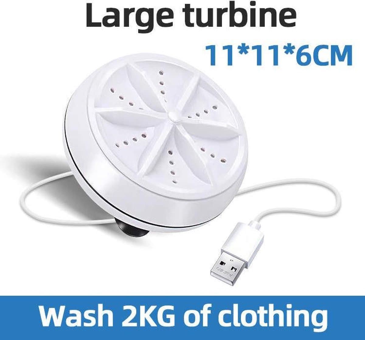 Soroh® - Mini Wasmachine - 2kg Wascapaciteit - Camping Wasmachine en Vaatwasser - Mini Wasmachine met Centrifuge - Kleine Wasmachine - Kleine Vaatwassers - Handwasmachine - Voor Kleine Was — afbeelding 1