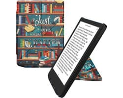 kwmobile e-reader hoesje geschikt voor Pocketbook Verse / Verse Lite / Verse Pro / Color / Vivlio Light/Light HD hoes - Ereader flip case met standaard - E reader cover van kunstleer - In meerkleurig