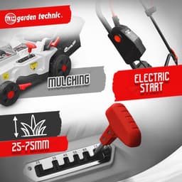 Draadloze Grasmaaier Oplaadbaar 40V - 37 cm Werkbreedte, Mulchfunctie, Inclusief Accu's — thumbnail 4