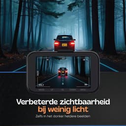 Camigoo® D1 Pro - Dual Dashcam - Dashcam Voor Auto - Ultra 4K & Full HD - Voor en Achter Camera - WiFi & GPS - 3.2 inch met App - Sony Sensor - Met 64GB SD Kaart U3 - Loop Opname - G Sensor - NL Handleiding + Systeem - Geschikt voor Verticale Ruiten! — thumbnail 3