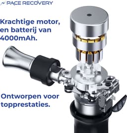 Pace Recovery Massage Gun Elite 1 - Professioneel Massage Gun Met Verstelbare Massagediepte 8mm tot 12mm - Krachtig Massage Apparaat - Percussie- en Vibratie therapie Voor Sneller Spierherstel — thumbnail 5