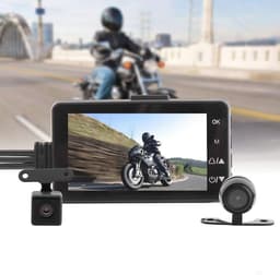 Waterdichte Motorfiets Dash Cam met Dual Video en HD 1080p — thumbnail 1