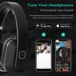 Bluetooth Hoofdtelefoon met aptX Low Latency en Draadloze Microfoon - Over-Ear Hoofdtelefoon met Audio-App en 15 uur Batterijduur — thumbnail 2