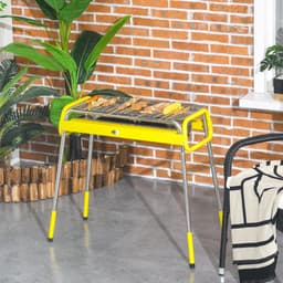 Premie Houtskool barbecue - Draagbare barbecue - Grilloppervlak 60x30cm - BBQ voor kamperen, buiten, tuin — thumbnail 5