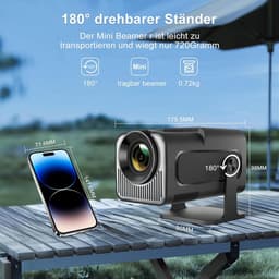 Mini Beamer - Projector met Wifi - Bluetooth — thumbnail 2