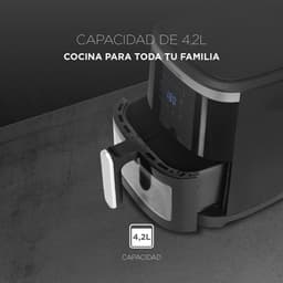 Airfryer 4,2 L met 8 programma's en Touch Control - Gezond en Snel Koken — thumbnail 3