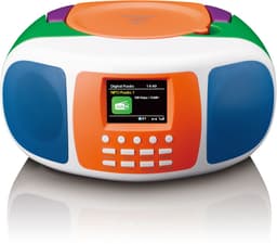 Lenco Radio SCD-861KIDS - Draagbare DAB en FM radio met Bluetooth - CD-speler - Vrolijk ontwerp — thumbnail 1