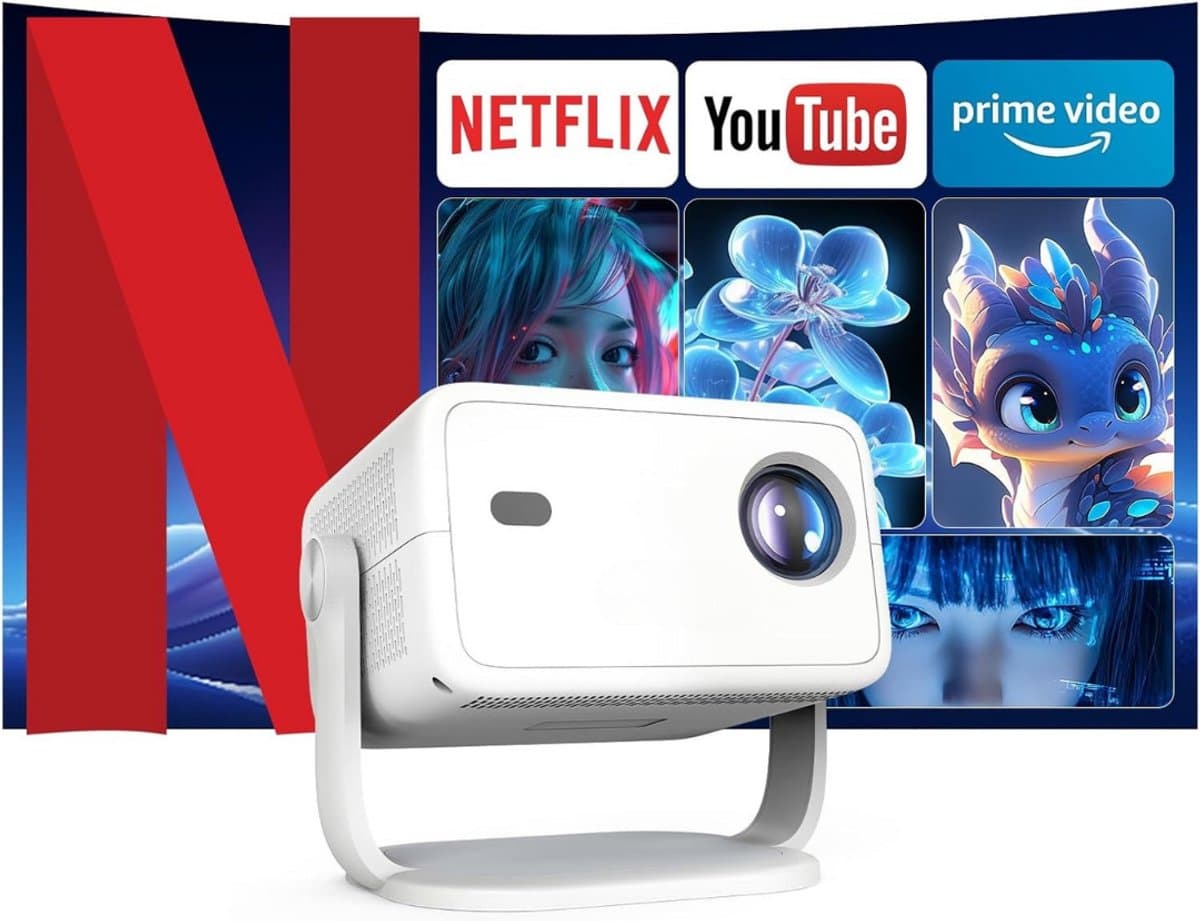 Mini beamer - Projector - Beamerscherm - Projectiescherm - Outdoor & Indoor Projector - — afbeelding 1