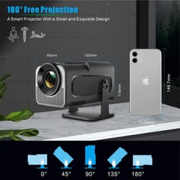Mini beamer - Projector - Beamerscherm - Projectiescherm - Outdoor & Indoor Projector - — thumbnail 3